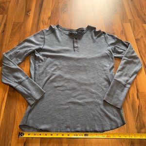 Wings + Horns Navy Long Sleeve Henley